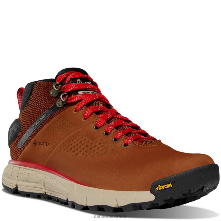 Danner Women's Trail 2650 Mid GTX Brown/Red Danner FX42Z378 Brown/Red - Image 2
